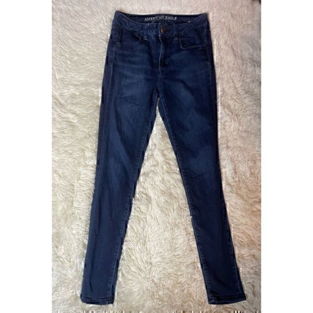 Dark Blue American Eagle Highrise Jeggings size 4